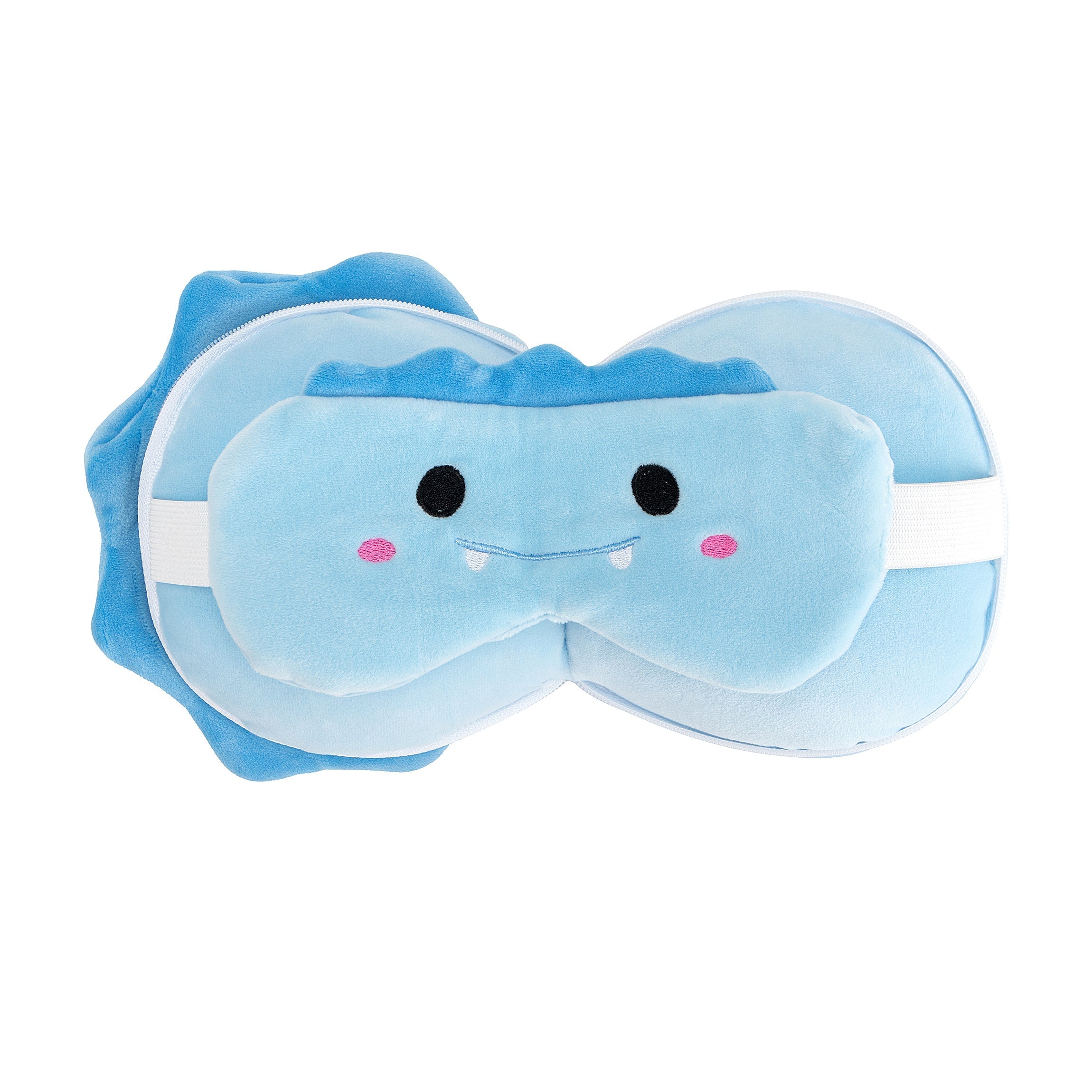 Kids 2-in-1 Travel Pillow and Eye Mask - Ginger