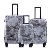 Hard Shell Lightweight 3-Piece Luggage Set - Granite