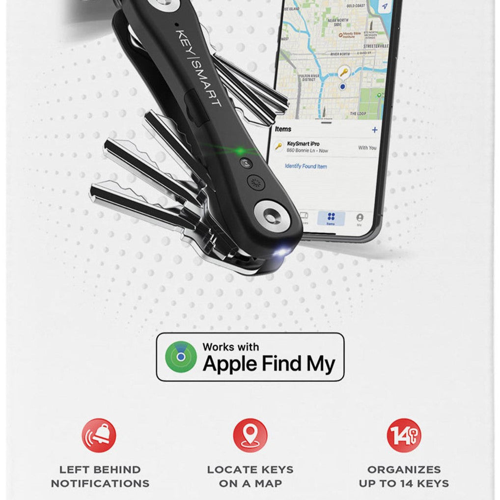 KeySmart® iPro Key Organizer V2 (Black)