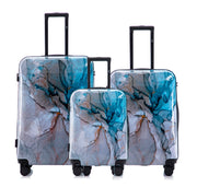 Hard Shell Lightweight 3-Piece Luggage Set - Meteor