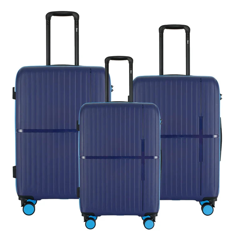 GALA 3-Piece Hardshell Luggage Set - Navy Sky Blue – Shop TV Deals