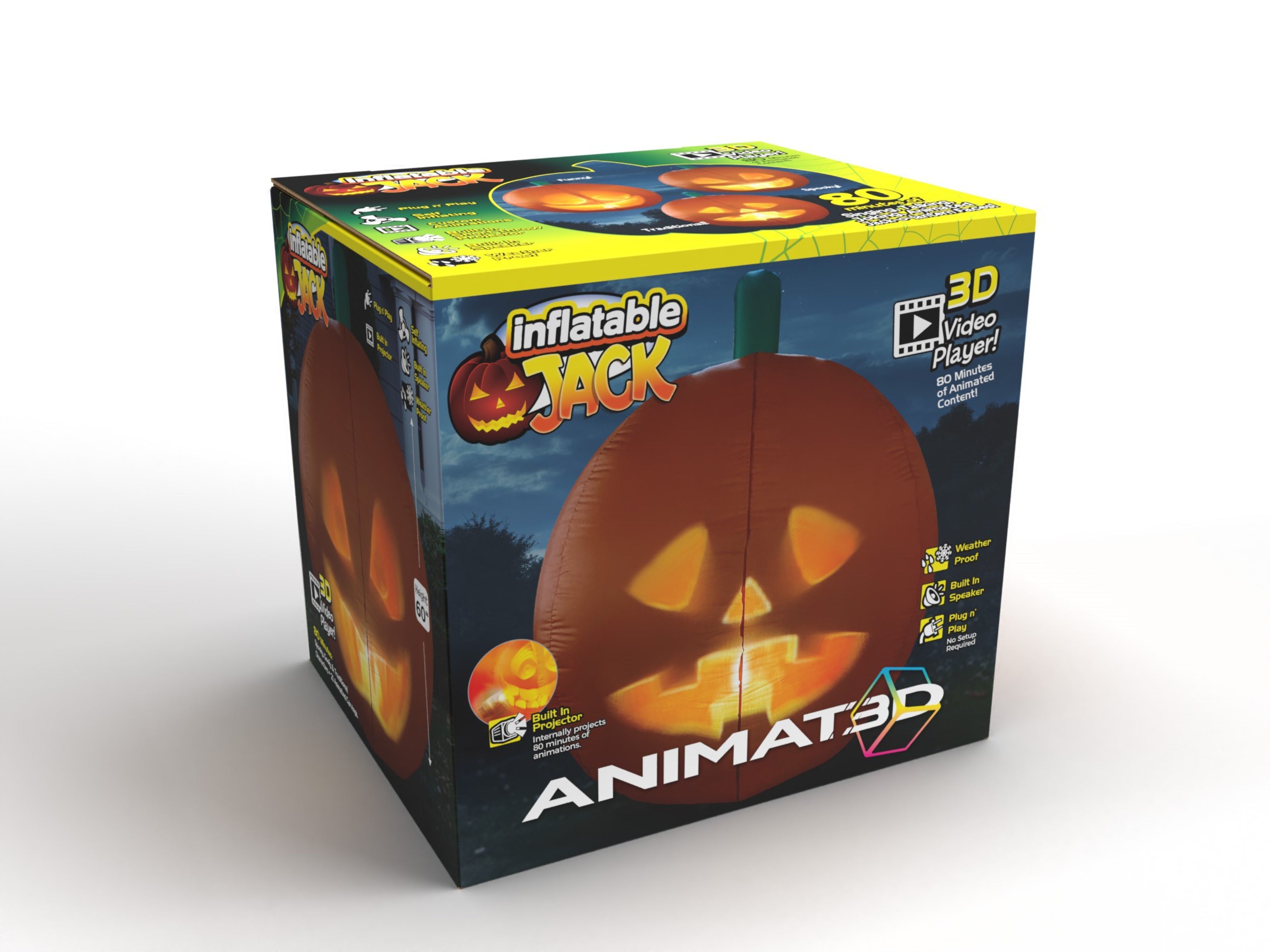 Inflatable Jabberin' Jack Talking Animated Inflatable Pumpkin with
