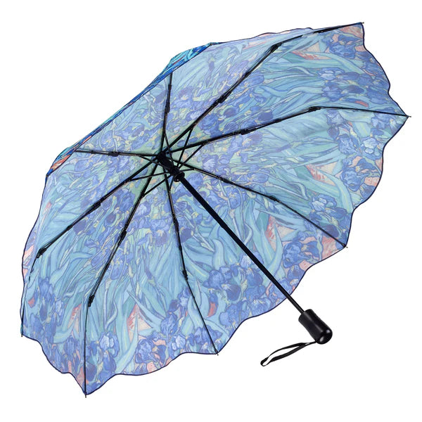 Van Gogh Irises Folding Umbrella