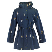 Navy Cats & Dogs Raincoat