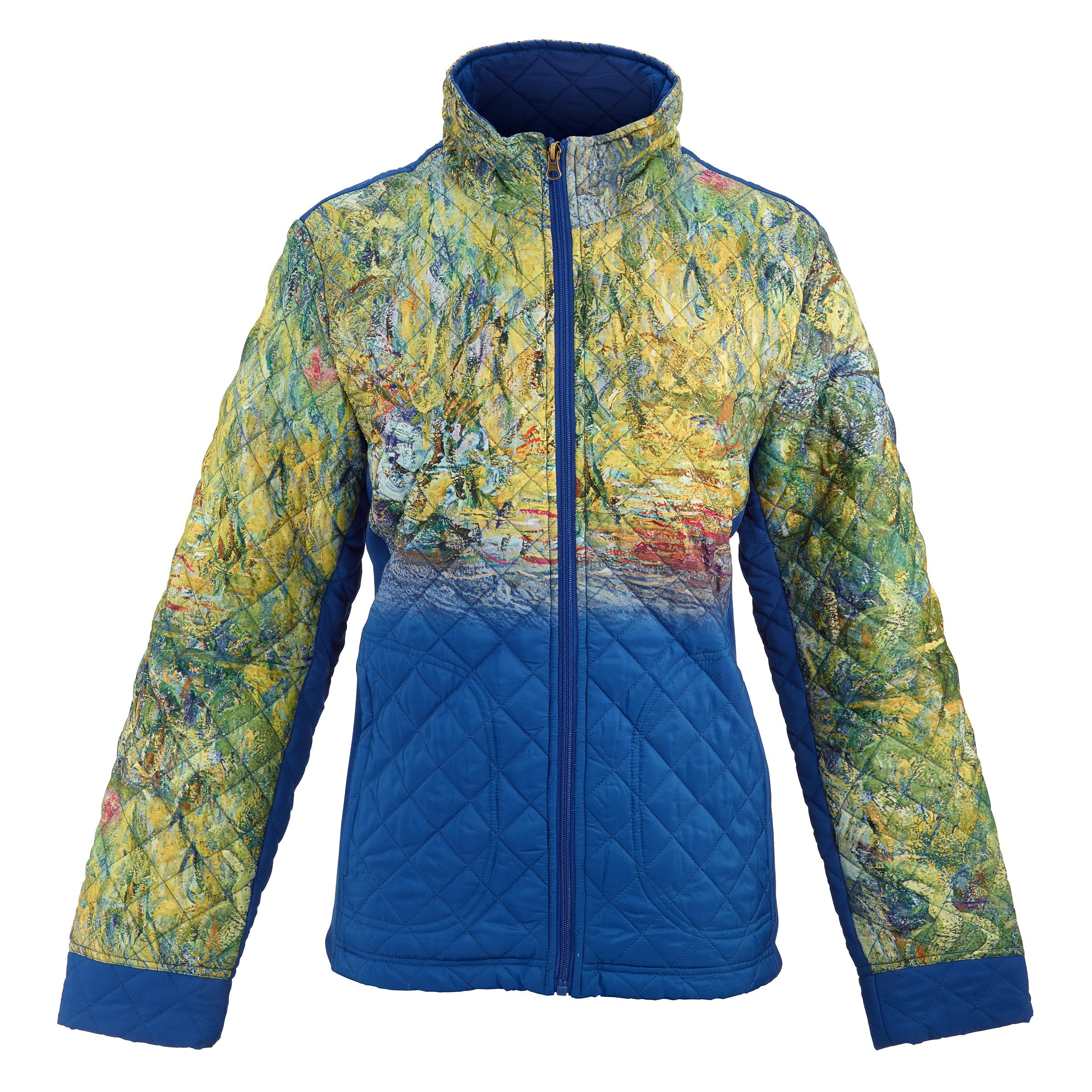 Large Willow at Giverny Monet Quilted Jacket
