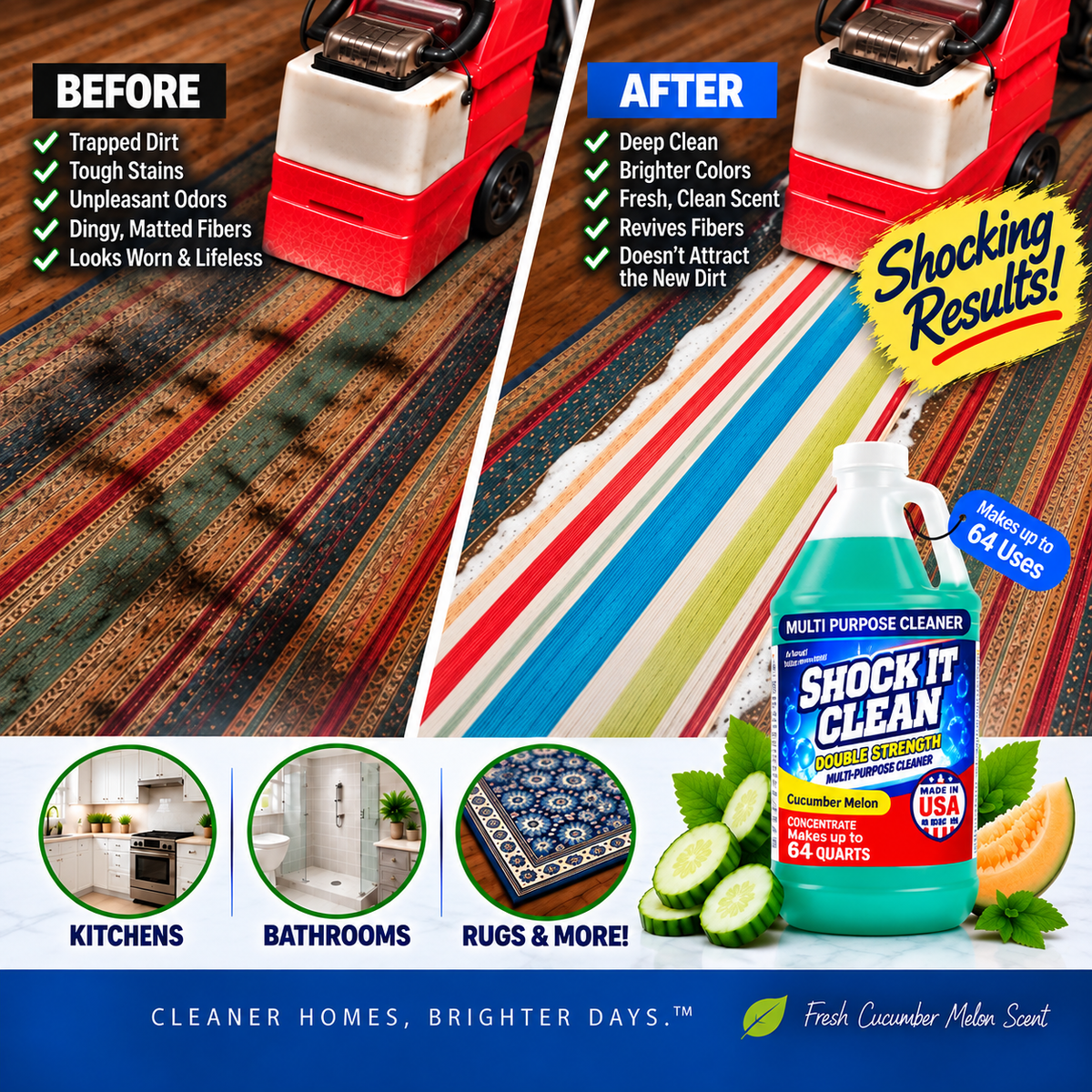 64 oz Shock It Clean All Purpose & Multi Surface Super Concentrate