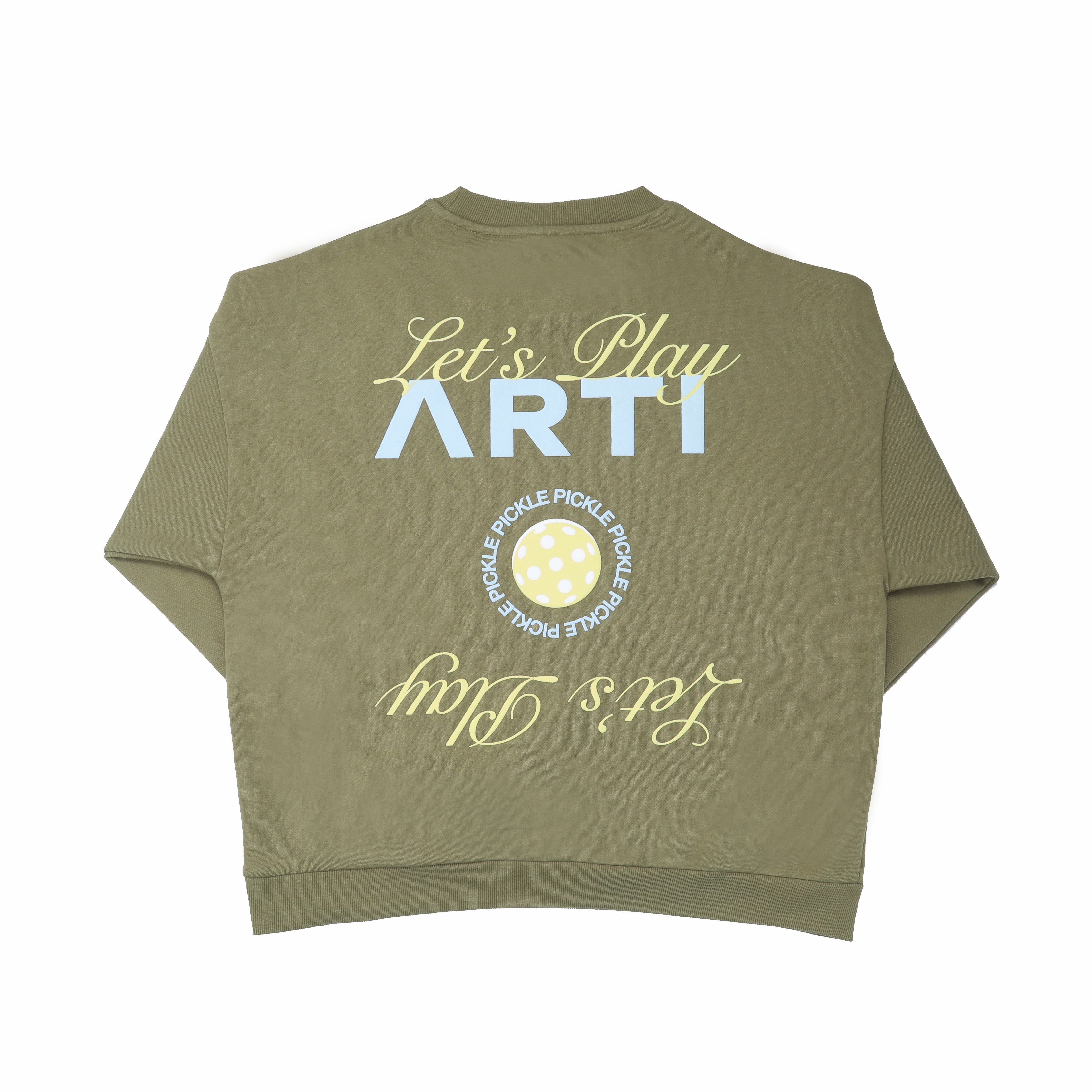 ARTI “Let’s Play” Heavyweight Crewneck – Olive Green