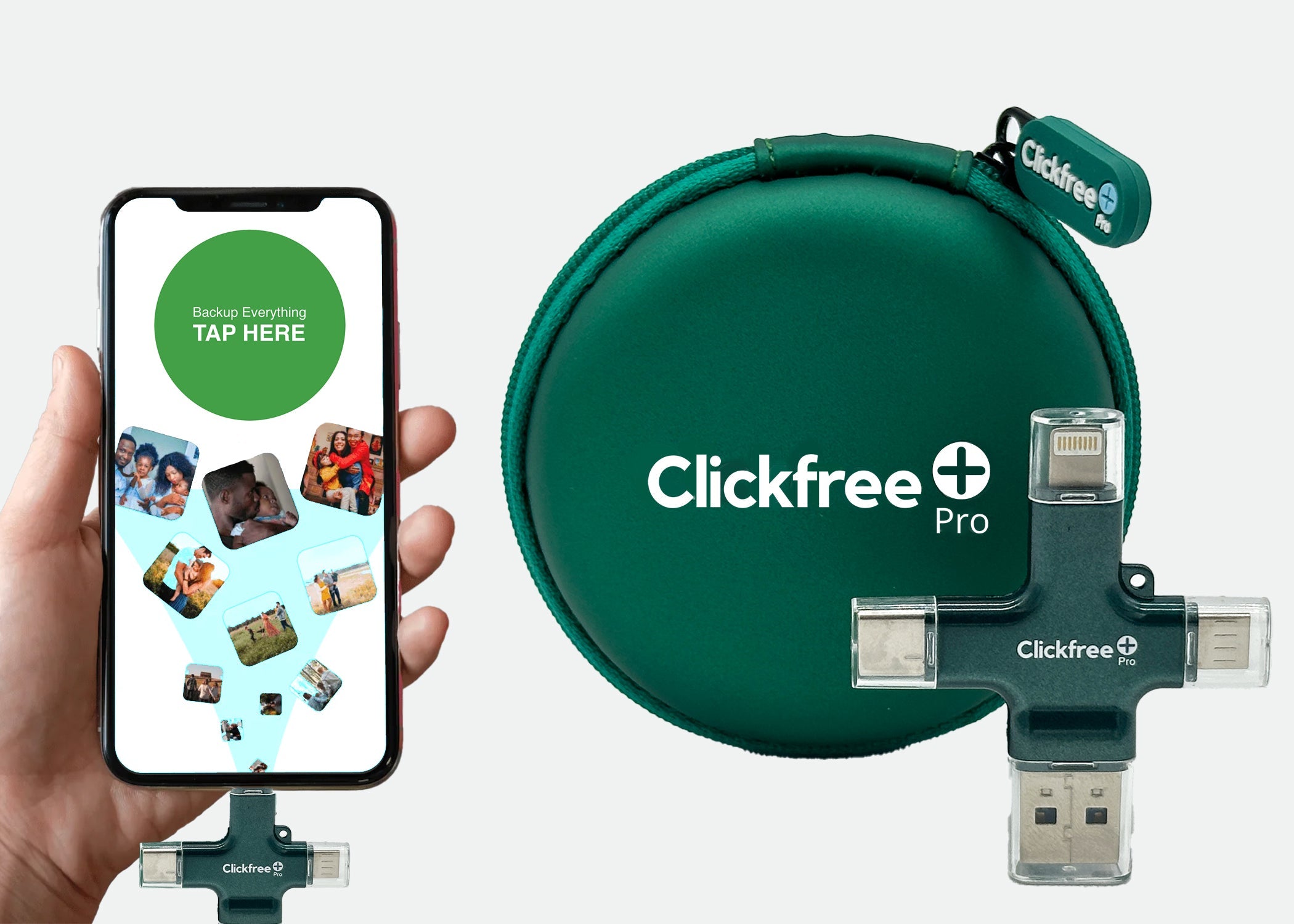 Clickfree Pro 128GB Universal Photo & Video Backup Device