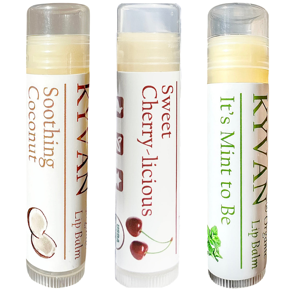 Classic Trio + Fruit Extravaganza Lip Balms - Two Variety 3 Packs