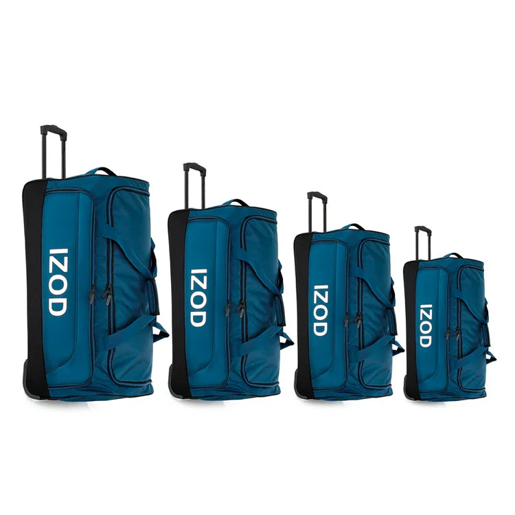 IZOD Katy Travel Duffel 4-Piece Luggage Set – Lightweight Soft Shell Rolling Bag and Telescopic Handle