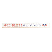 God Bless America Watercolor Skinny Sign
