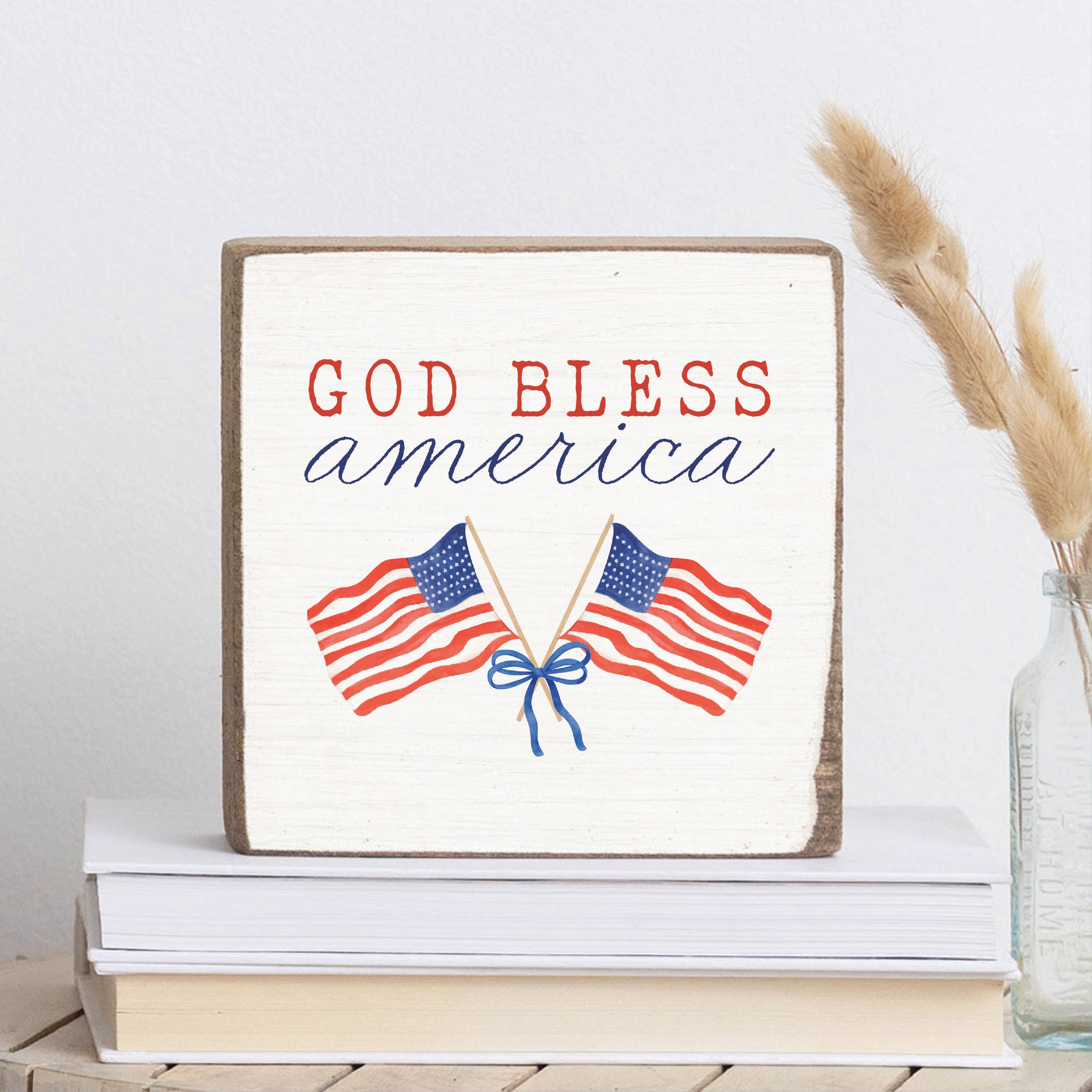 藤井風　レコードバック God Bless Us ★付箋付き God Bless America Block Sign – Shop TV Deals