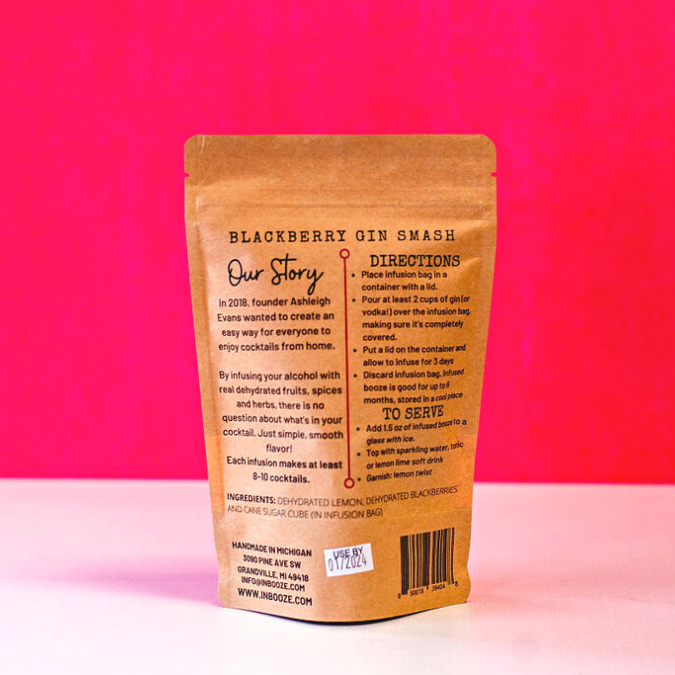 Blackberry Smash Alcohol Infusion Cocktail Kit