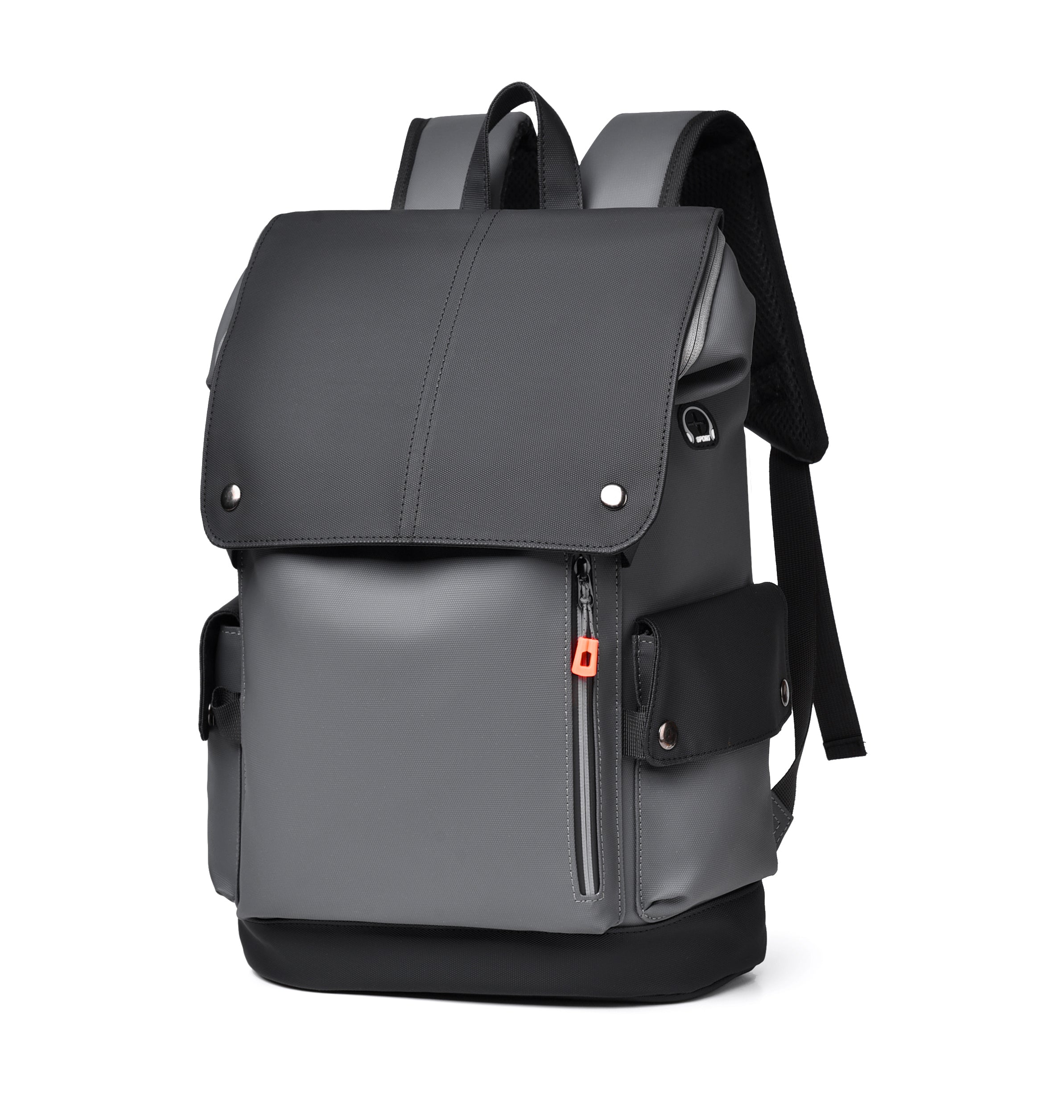 IZOD Orion Modern Carry-On Laptop Travel Backpack with USB Port