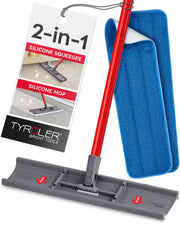 Moppy Shmoppy 2-in-1 Floor Squeegee & Microfiber Mop – Push, Pull & Polish