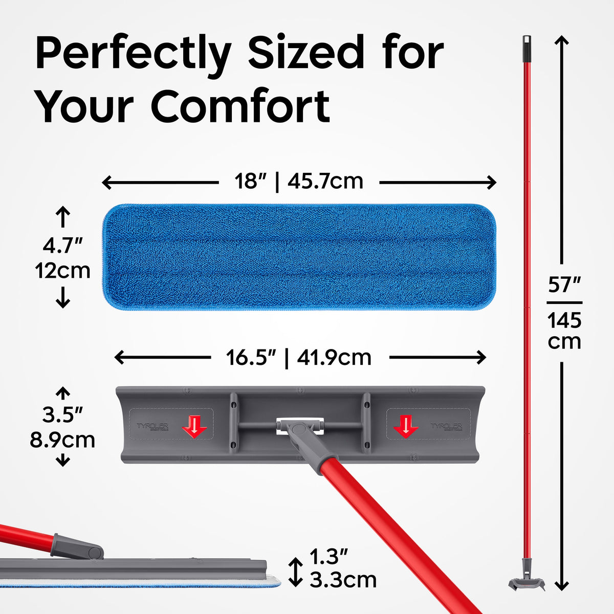 Moppy Shmoppy 2-in-1 Floor Squeegee & Microfiber Mop – Push, Pull & Polish