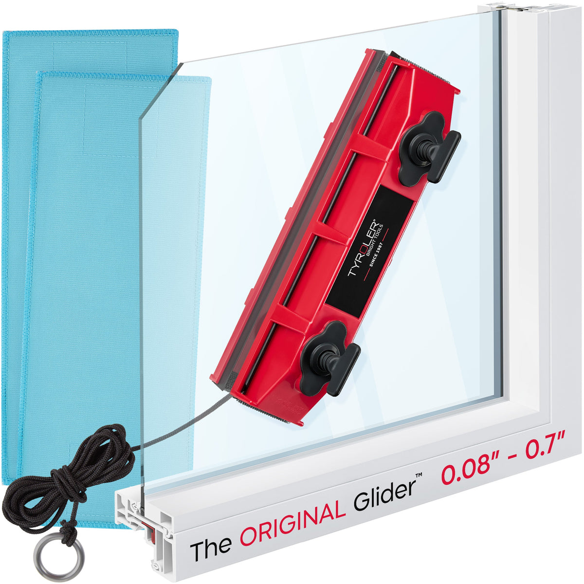 The Glider D2 AFC – Adjustable Magnetic Window Cleaner