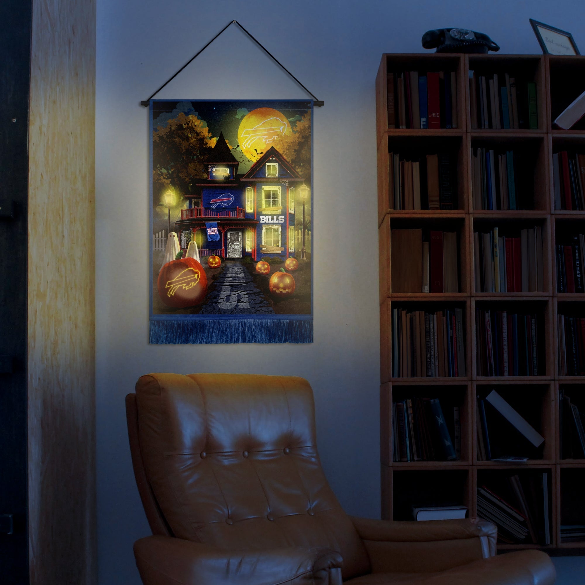 Buffalo Bills Winning Streak LED Tapestry Halloween