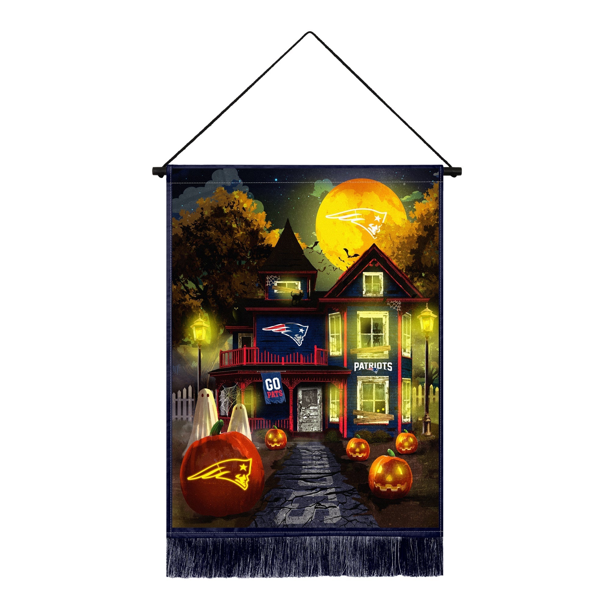 New England Patriots Winning Streak LED Tapestry Halloween