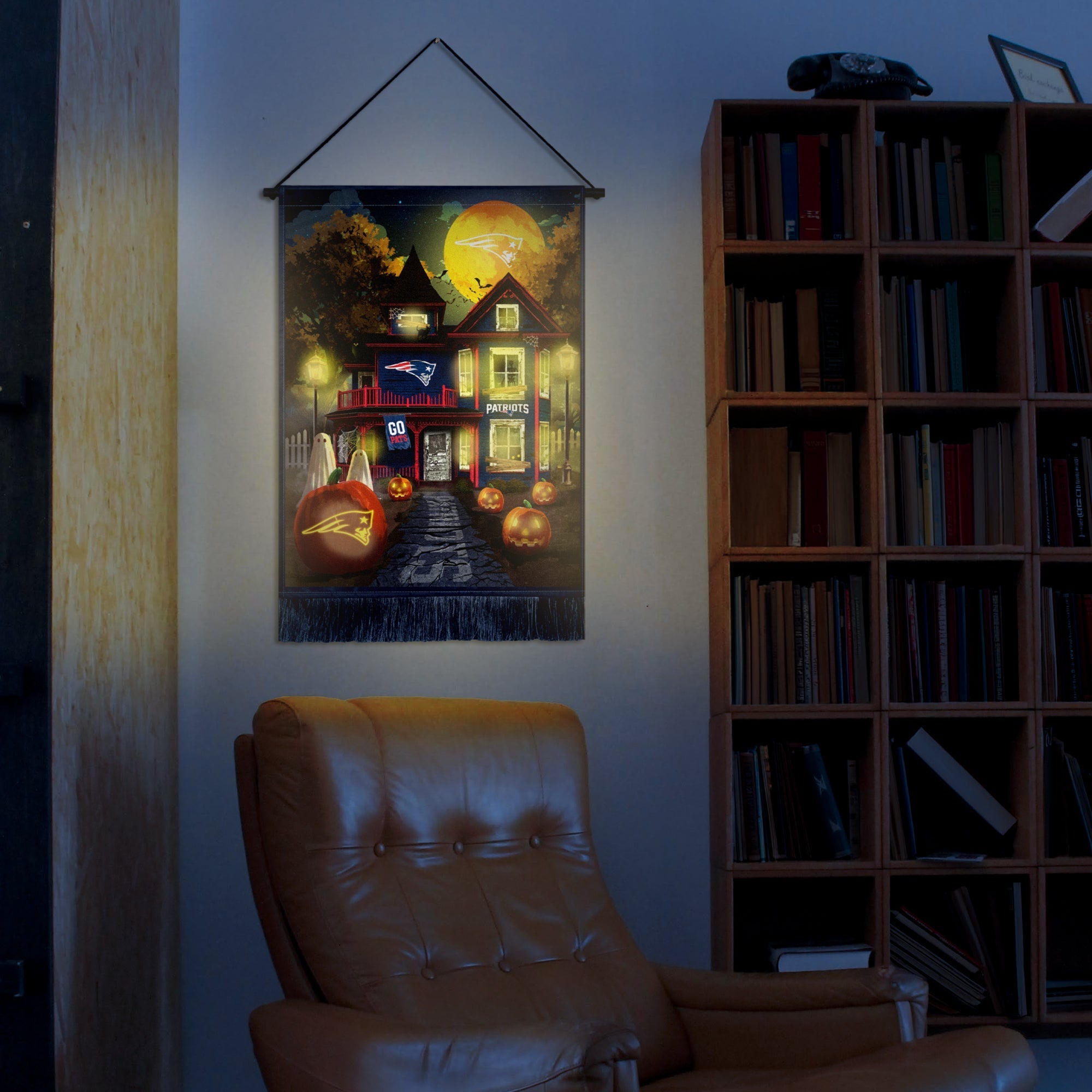 New England Patriots Winning Streak LED Tapestry Halloween
