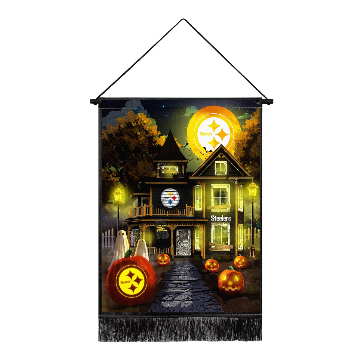 Pittsburgh Steelers Winning Streak LED Tapestry Halloween