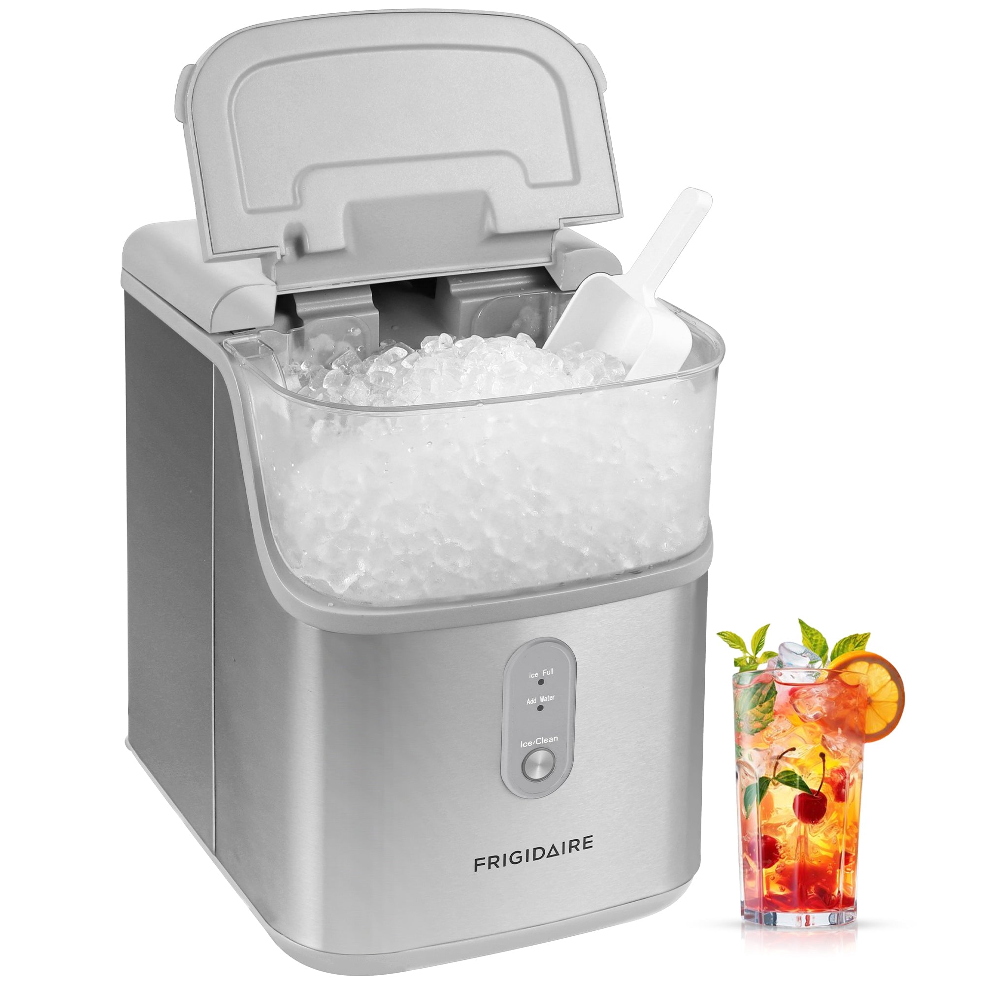 Frigidaire 33 lbs Ice Per Day, Nugget Ice Maker (Stainless Steel)
