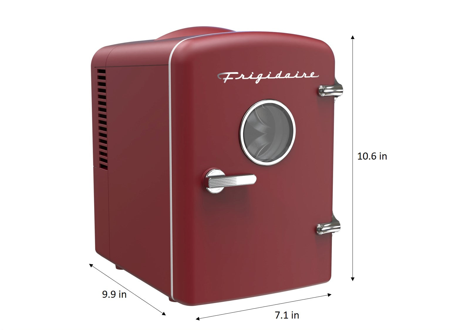 Frigidaire 6 Can/4 Liter Mini Personal Fridge Cooler )Red)