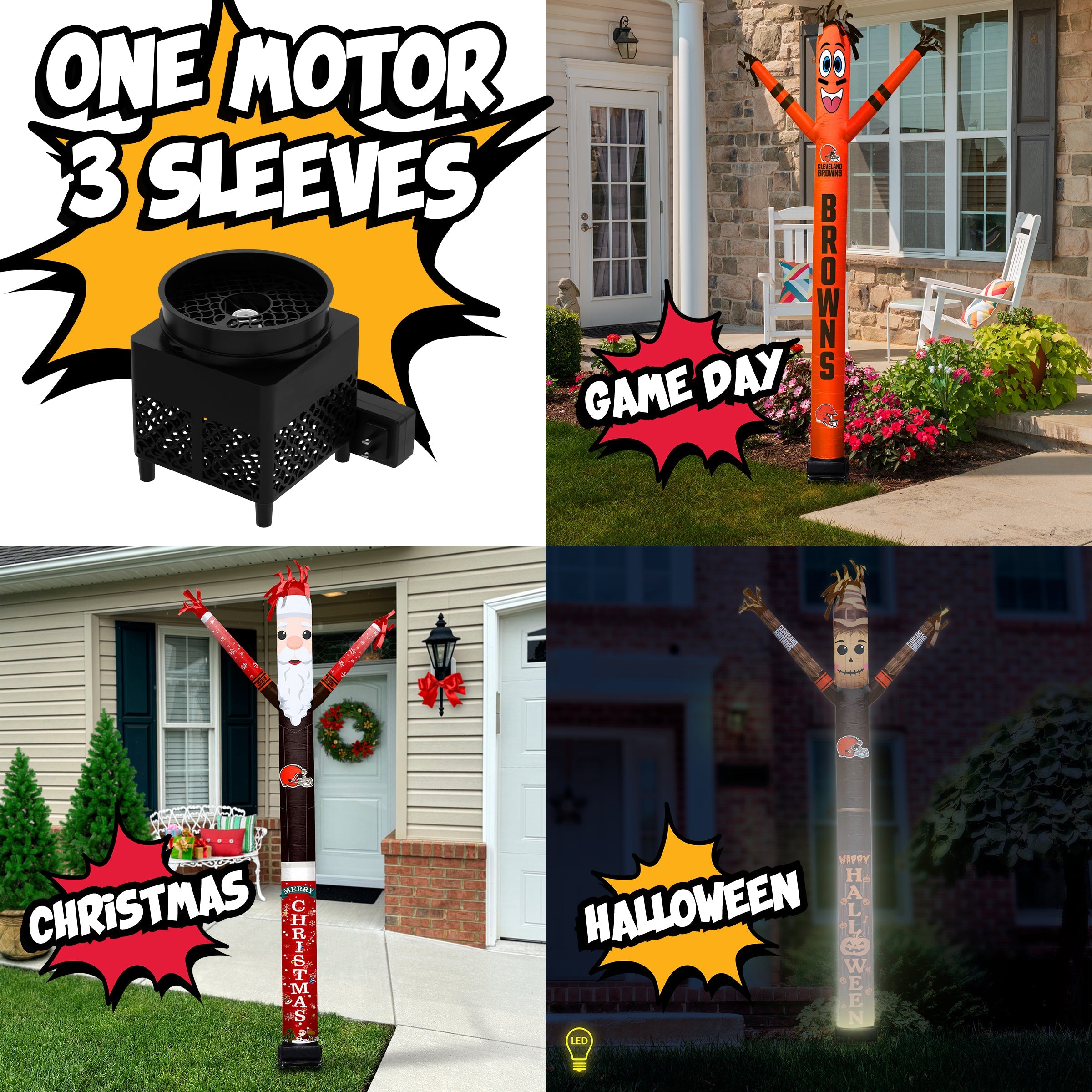Cleveland Browns Inflatable Festive Fanz Bundle