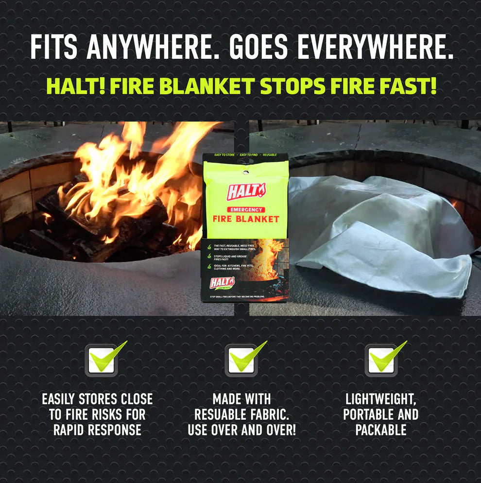 HALT! Fire Blanket (2-pk)