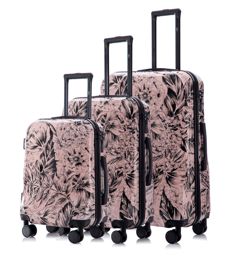Hard Shell Lightweight 3-Piece Luggage Set - Forest