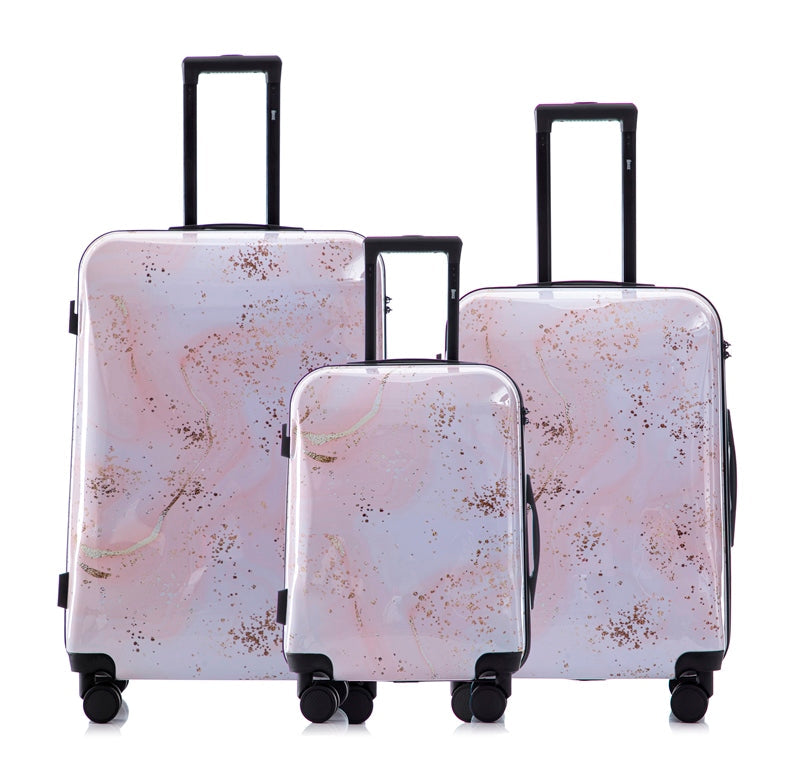 Hard Shell Lightweight 3-Piece Luggage Set - Fairy
