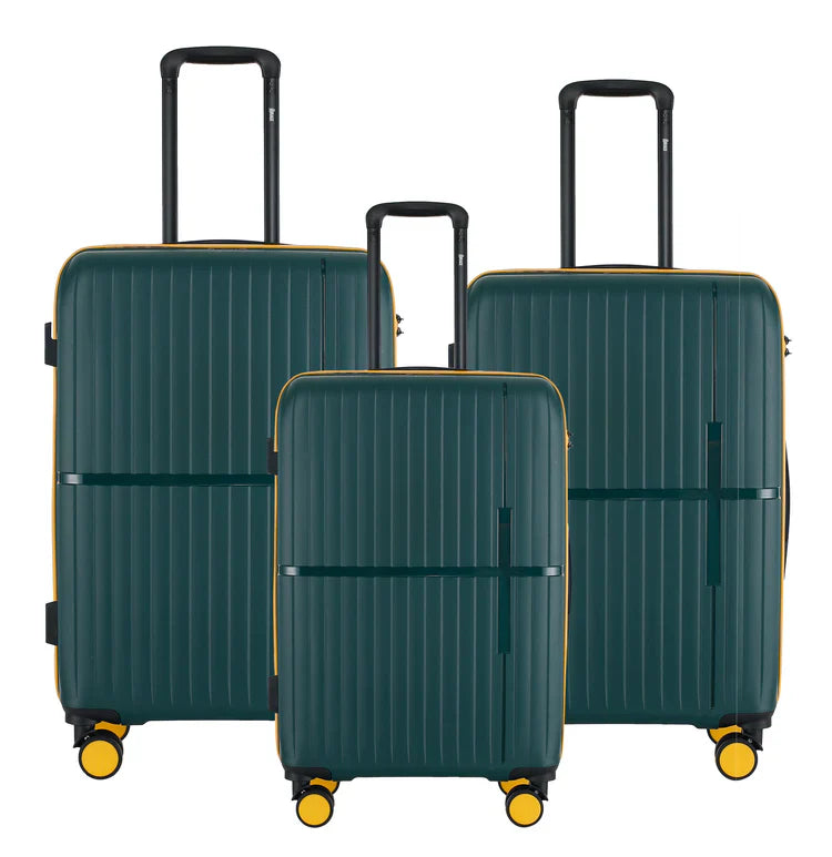 GALA 3-Piece Hardshell Luggage Set - Army Green