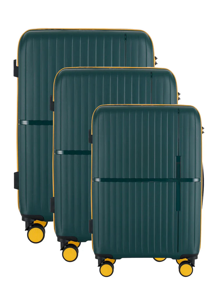 GALA 3-Piece Hardshell Luggage Set - Army Green