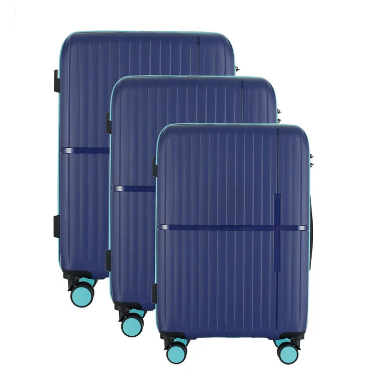 GALA 3-Piece Hardshell Luggage Set - Navy Teal
