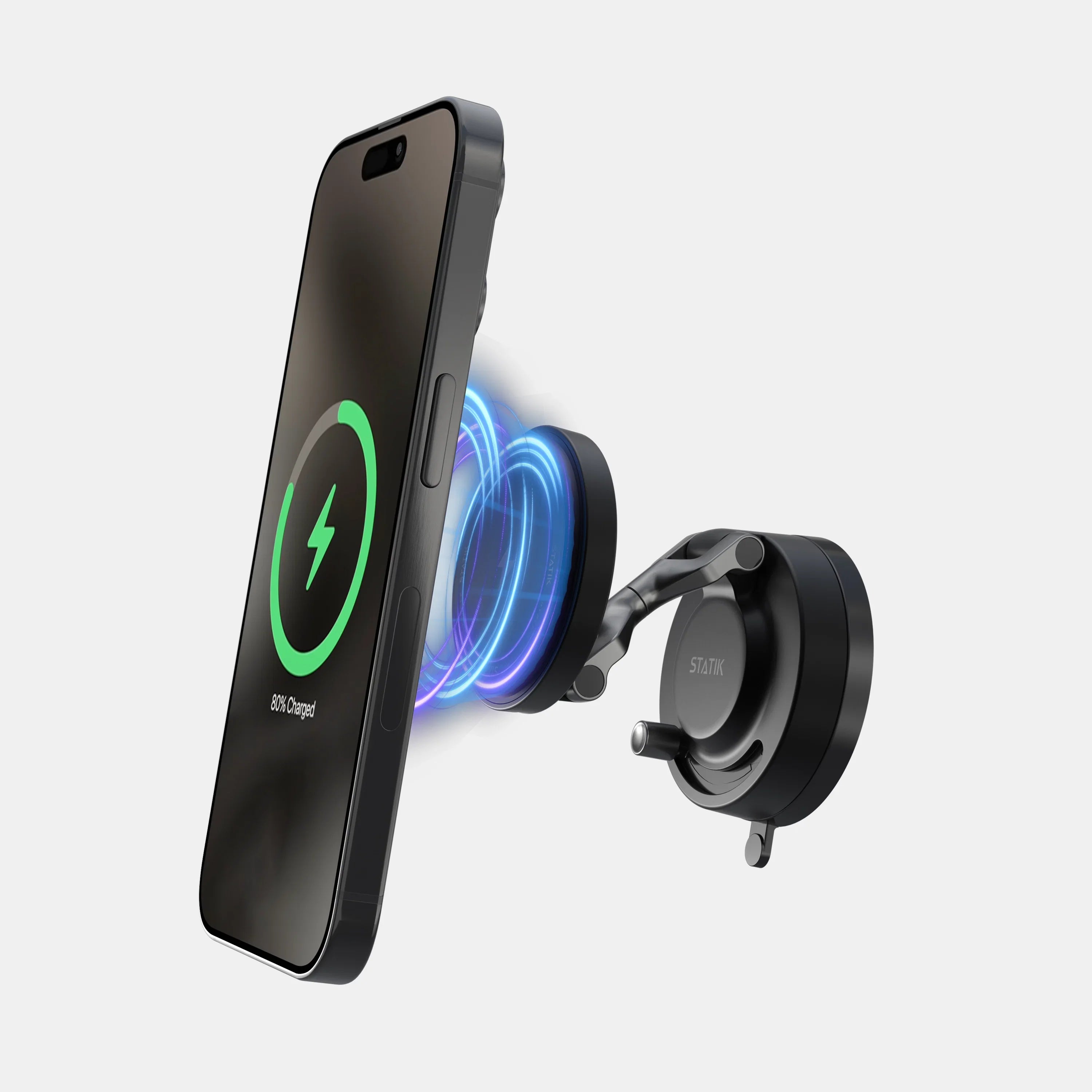 HyperMount PRO Vacuum Magnetic Phone Mount w/ Wireless Charging