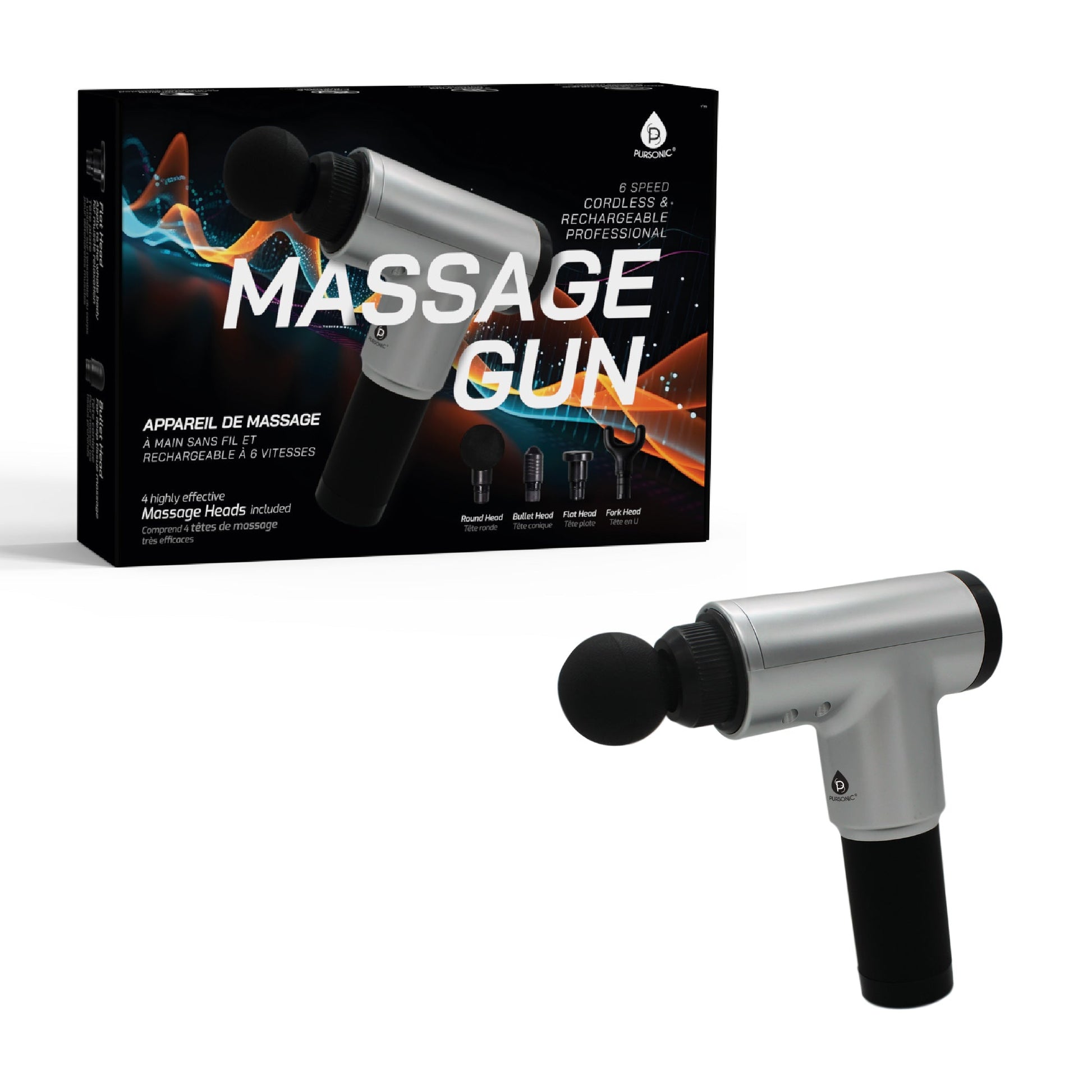 6-Speed Cordless Rechargeable Professional Massage Gun