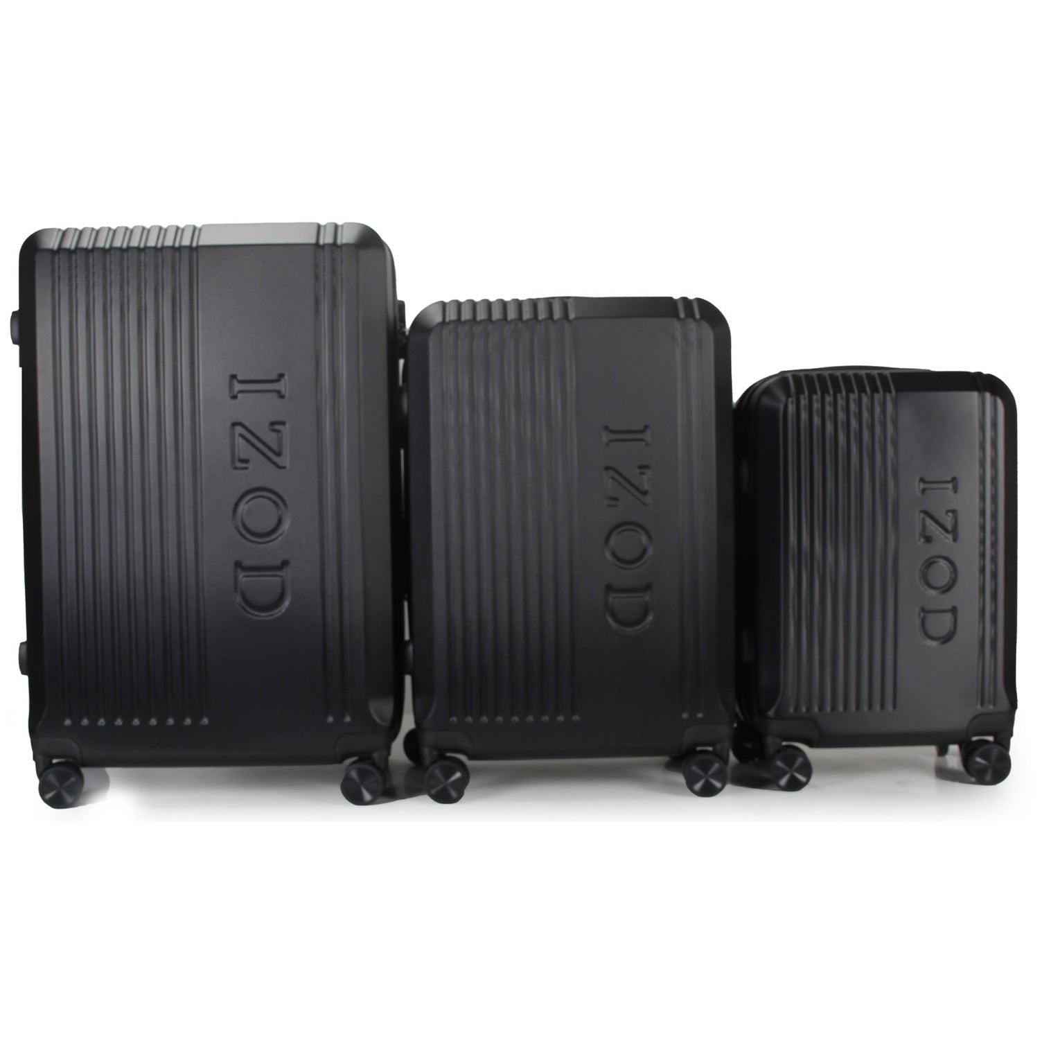 IZOD Zane Expandable ABS Hard Shell Lightweight 3 Piece Luggage