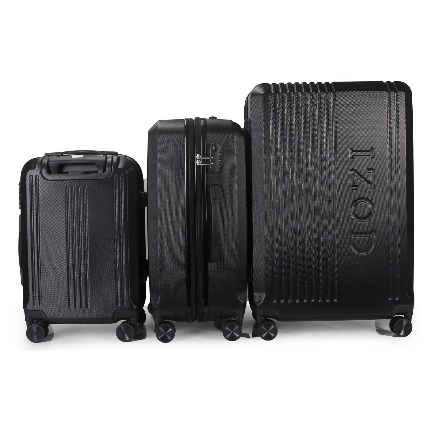 IZOD Zane Expandable ABS Hard Shell Lightweight 3 Piece Luggage