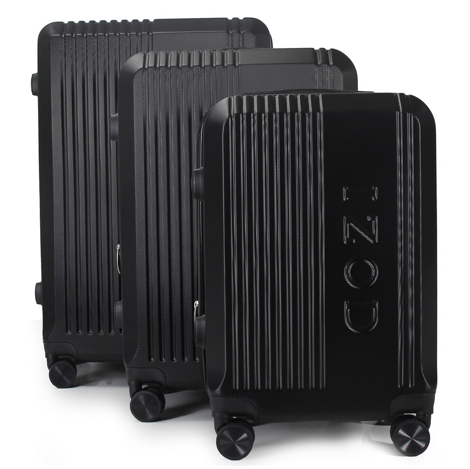 IZOD Zane Expandable ABS Hard Shell Lightweight 3 Piece Luggage