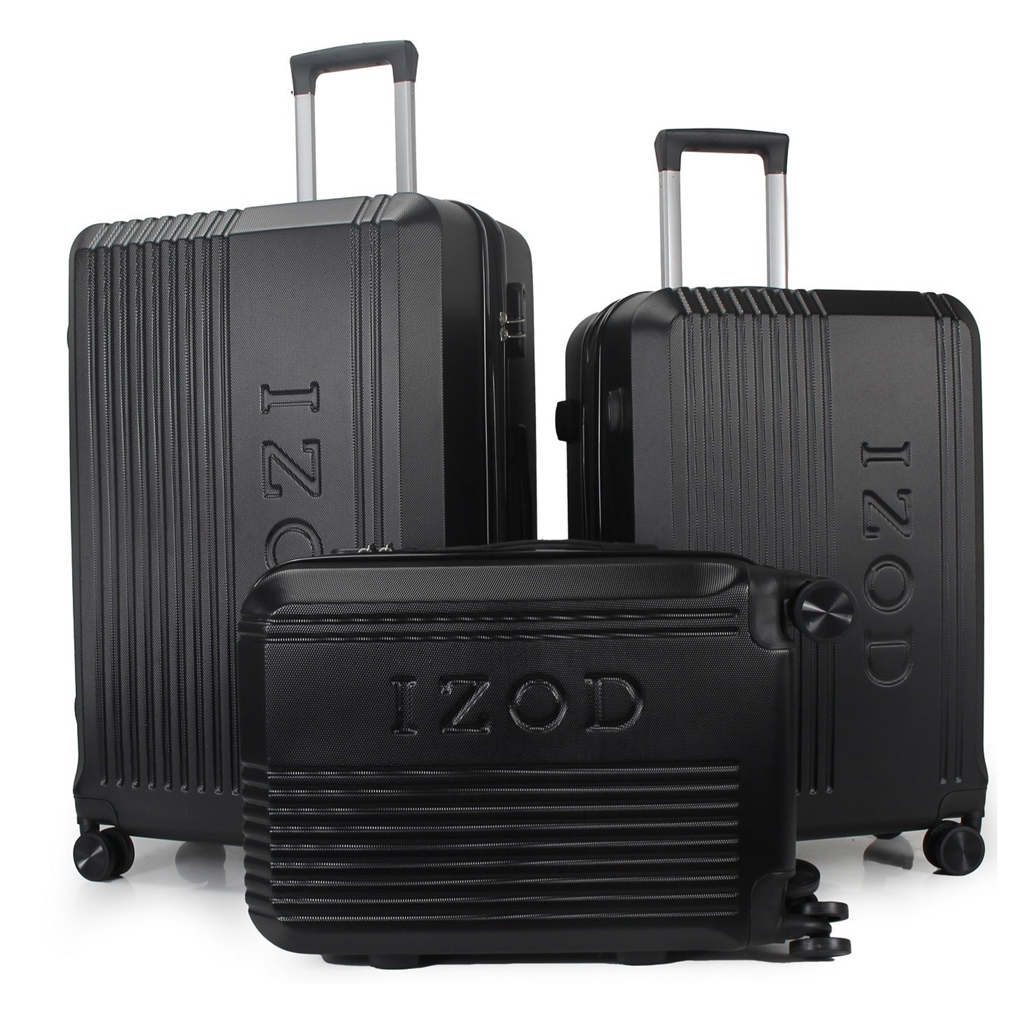 アルソア　クリーンパック４本セット IZOD Zane Expandable ABS Hard Shell Lightweight 3 Piece Luggage