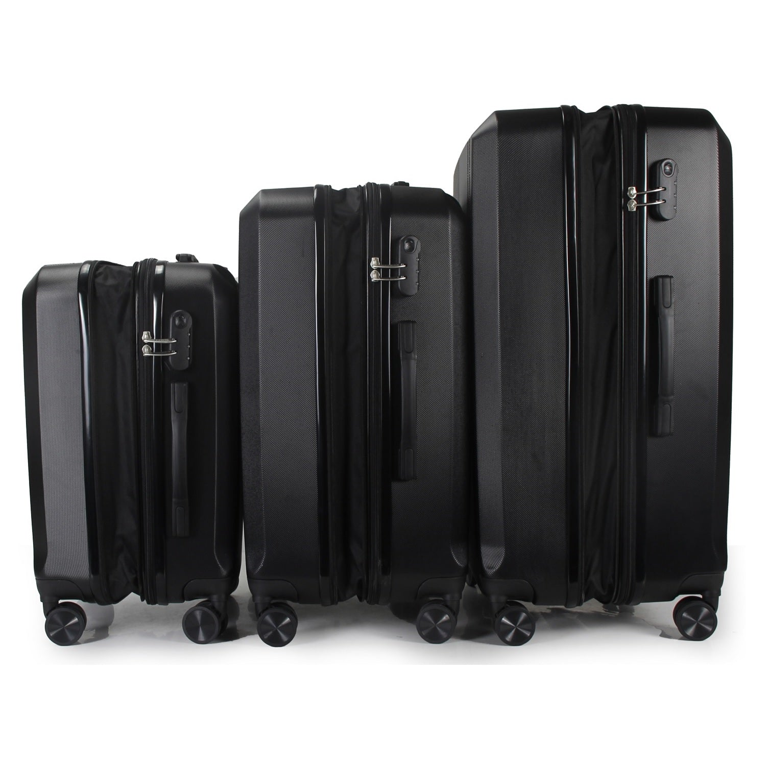 IZOD Zane Expandable ABS Hard Shell Lightweight 3 Piece Luggage