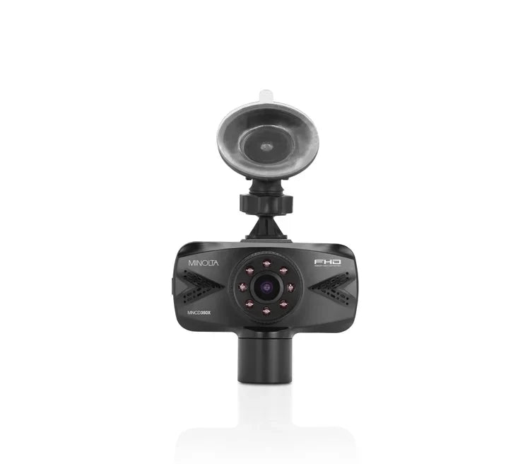 Minolta MNCD355X 2-Channel 1080P Dash Camera w/2.7