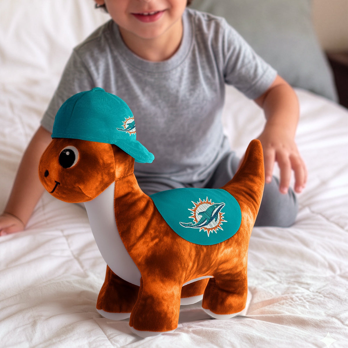 Miami Dolphins Fanasaur Huddle Plush