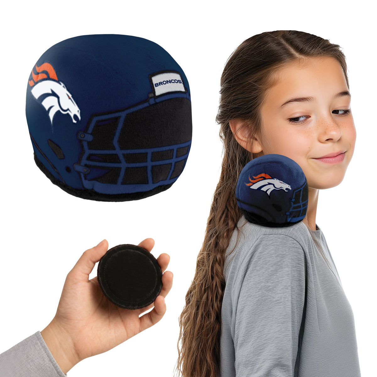 Denver Broncos Shoulder Buddy Helmet Plush