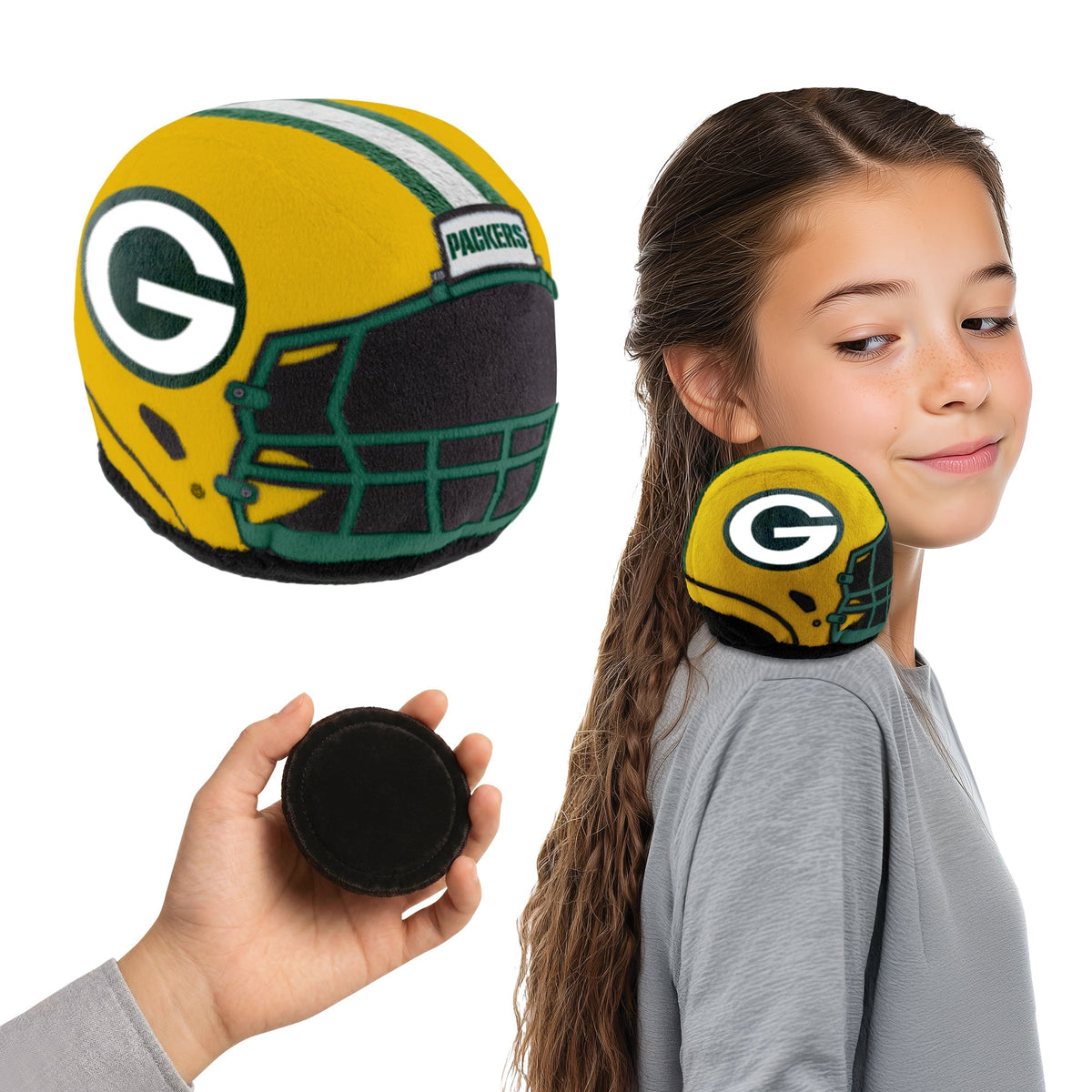 Green Bay Packers Shoulder Buddy Helmet Plush