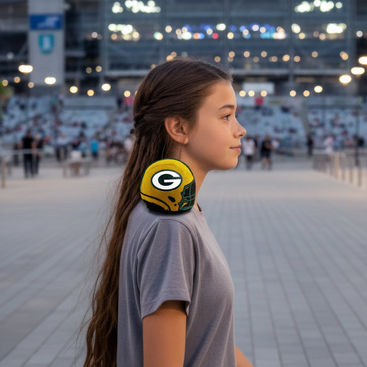 Green Bay Packers Shoulder Buddy Helmet Plush