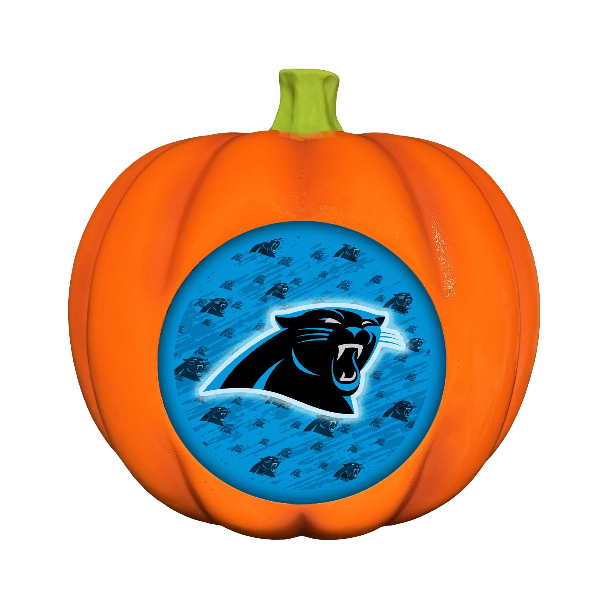 Carolina Panthers LED 3D Logo Resin Pumpkin