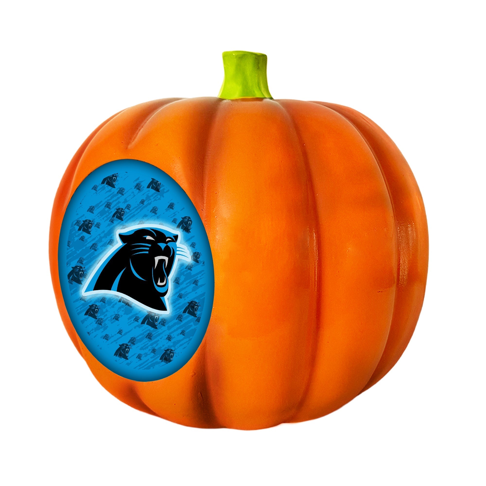 Carolina Panthers LED 3D Logo Resin Pumpkin