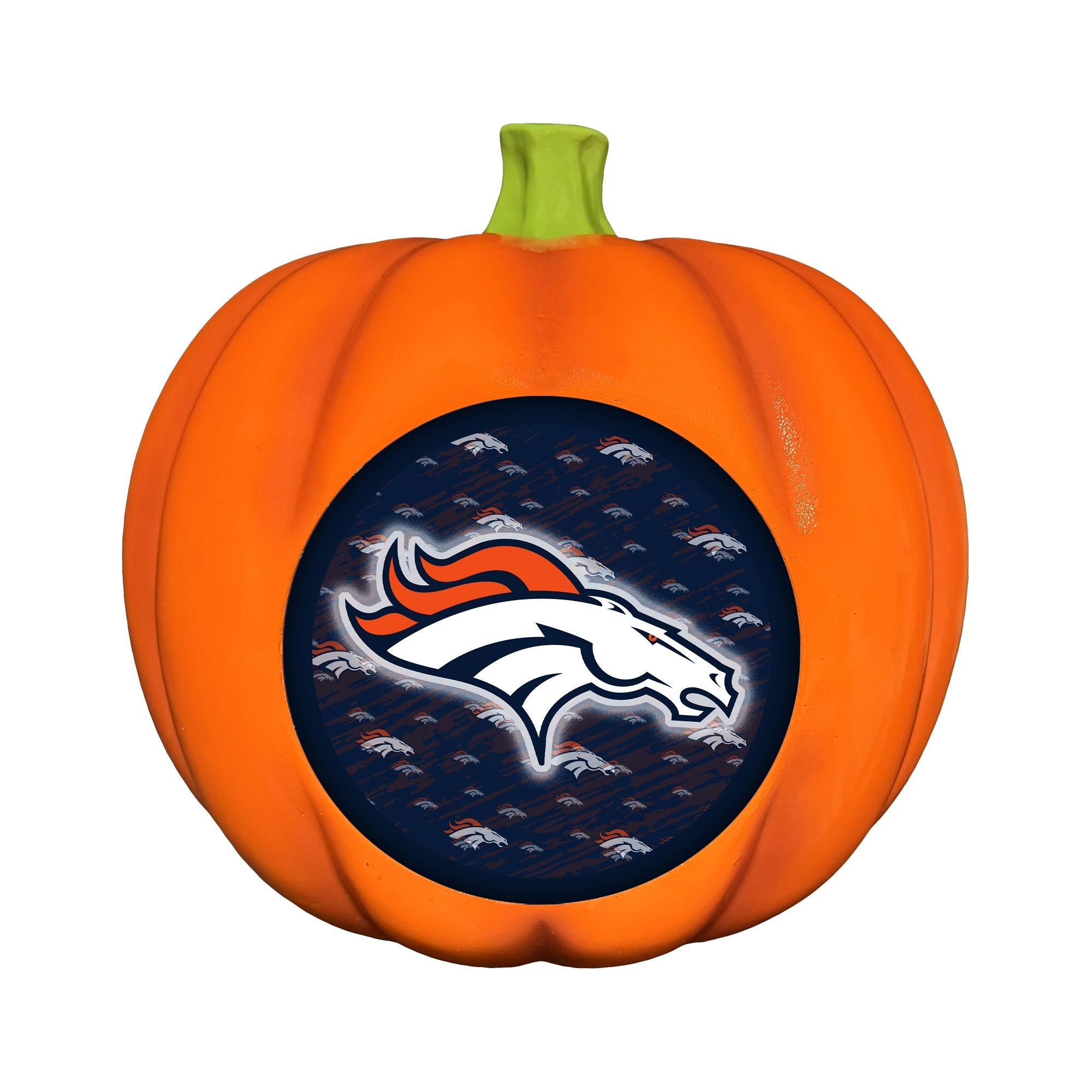 Denver Broncos LED 3D Logo Resin Pumpkin