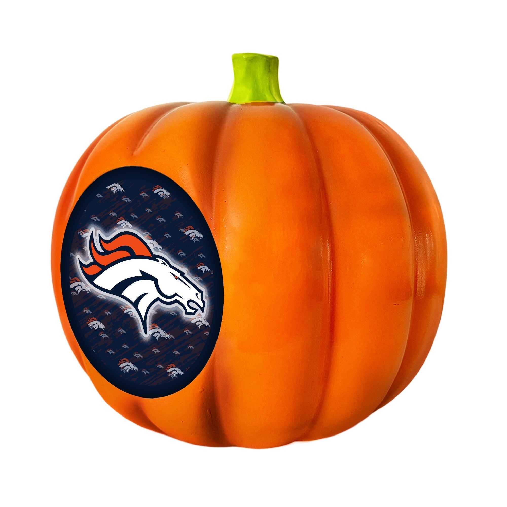 Denver Broncos LED 3D Logo Resin Pumpkin